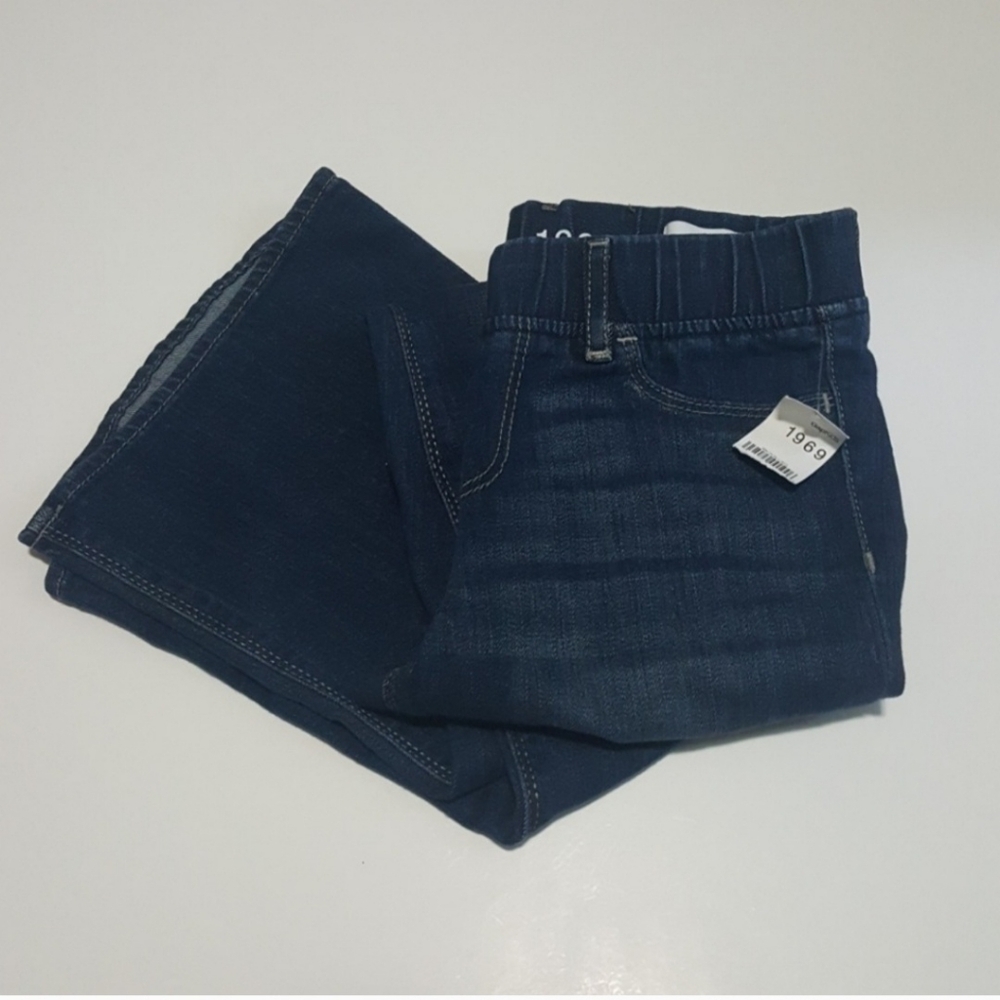 GAP Girls Skinny Flare Pull-On Waist Blue Jeans-10 - Picture 2 of 7